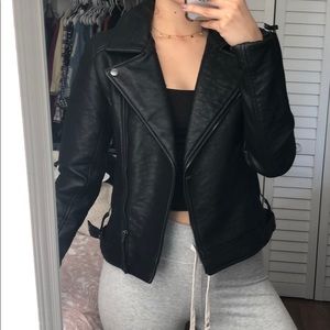 Faux leather jacket